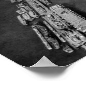 Bremerton, WA Aerial Uitzicht of Navy Docks Poster (Hoek)