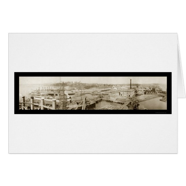 Bremerton, WA Navy Foto 1913 (Voorkant Horizontaal)