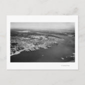 Bremerton, WA - Uitzicht uit de lucht van de stadf Briefkaart (Voorkant)