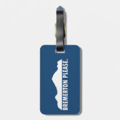 Bremerton Washington alsjeblieft Bagagelabel (Achterkant verticaal)