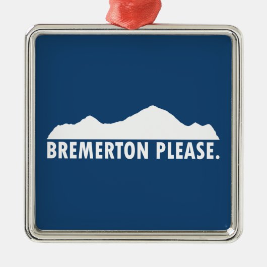 Bremerton Washington alsjeblieft Metalen Ornament (Voorkant)