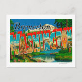 Bremerton, Washington - Grote Letter-scènes Briefkaart (Voorkant)