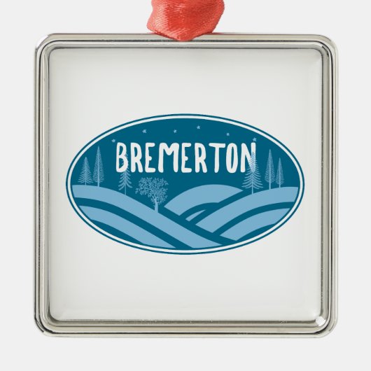 Bremerton Washington Outdoors Metalen Ornament (Voorkant)