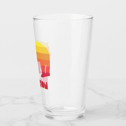 Bremerton Washington Rainbow Beer Glas (Links)