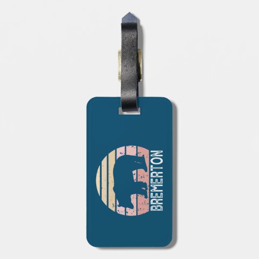 Bremerton Washington Retro Beer Bagagelabel (Achterkant verticaal)