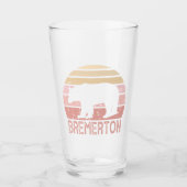Bremerton Washington Retro Beer Glas (Voorkant)