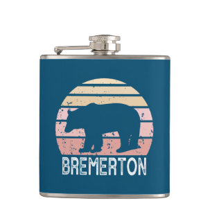 Bremerton Washington Retro Beer Heupfles