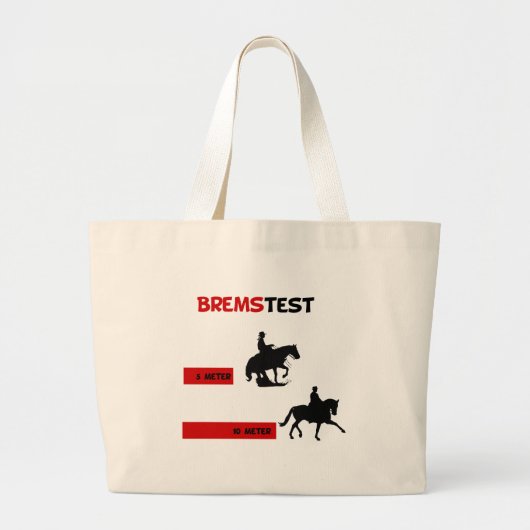 Bremstest Grote Tote Bag (Voorkant)