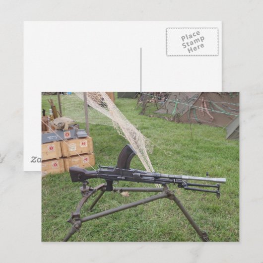 Bren Pistool Briefkaart (Voorkant / Achterkant)
