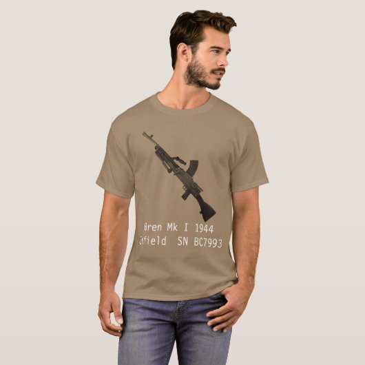 Bren Pistool T-shirt (Voorkant volledig)