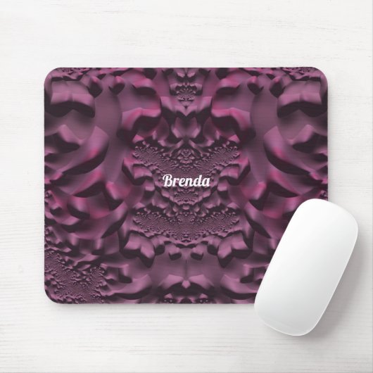 BRENDA ~ 3D Roze en Paars Muismat (Met muis)