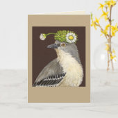 Brenda de spotvogelkaart kaart (Gele Bloem)