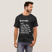 Brenda Definition Personalized Funny Birthday Gift T-shirt (Voorkant volledig)