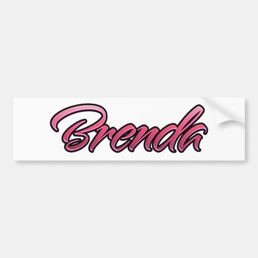 Brenda faded pink Aufkleber Sticker (Voorkant)