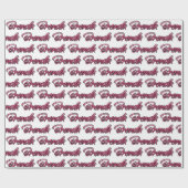 Brenda faded pink personalisiertes Geschenkpapier Cadeaupapier (Vlak)