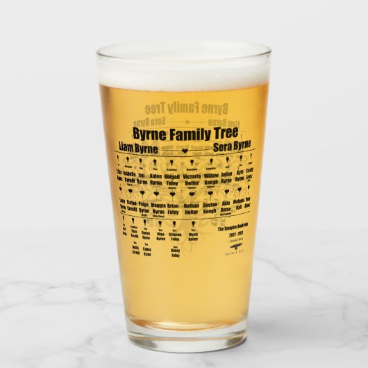 Brenda K Davies Vampire Awakenings Family Tree Glas (Voorkant gevuld)