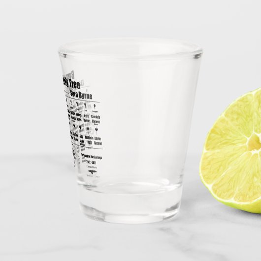 Brenda K Davies Vampire Awakenings Family Tree Shot Glas (Rechts)