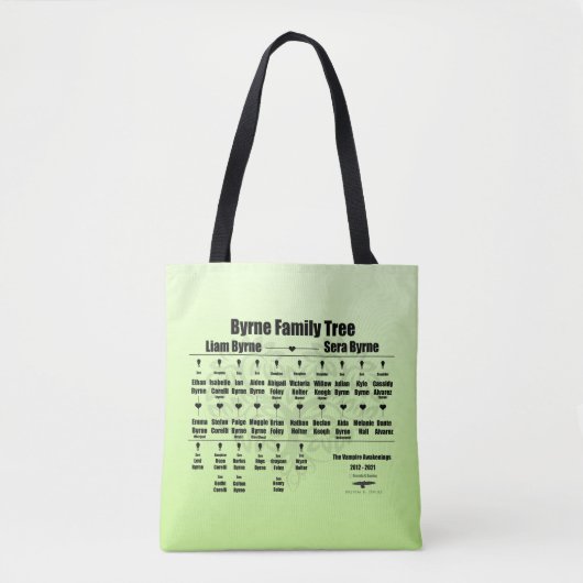 Brenda K Davies Vampire Awakenings Family Tree Tote Bag (Voorkant)