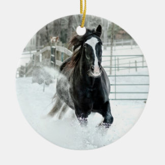 Brenda Lee Running Winter-sierent Keramisch Ornament