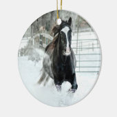 Brenda Lee Running Winter-sierent Keramisch Ornament (Links)