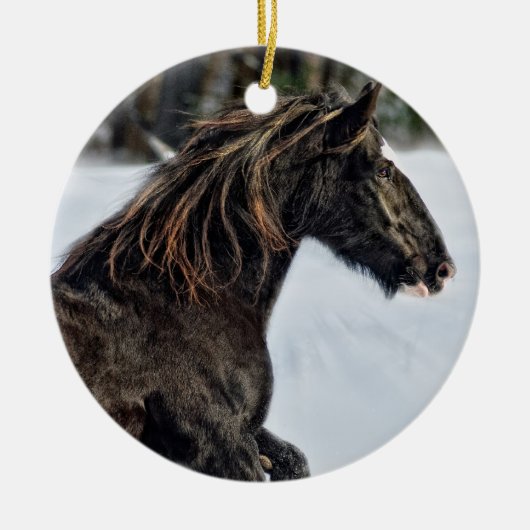 Brenda Lee Snow-versiering Keramisch Ornament (Voorkant)