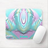 BRENDA ~Lila Aqua Green Yellow ~ Pastel Pattern ~ Muismat (Met muis)