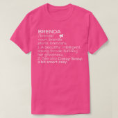 Brenda Naam Definitie Brenda Vrouw Naam 1 T-shirt (Design voorkant)