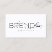 BRENDA Naam Pilatus Instructor Visitekaartje (Voorkant)