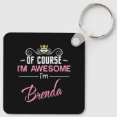 Brenda Natuurlijk ben ik Geweldige Sleutelhanger (Achterkant)