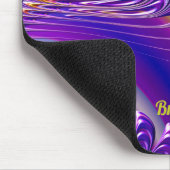 BRENDA ~ Zany Green, Blue, Yellow and Paars Muismat (Hoek)