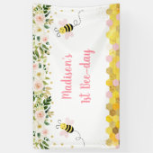 Brendday bije Pink Gold Floral Spandoek (Verticaal)