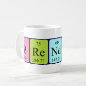 Brendon periodieke lijstnaam mok (Voorkant links)