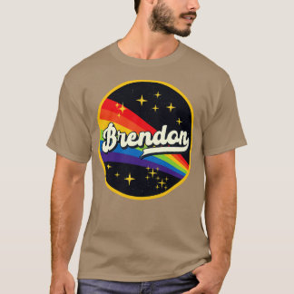 Brendon regenboog in ruimte  stijl t-shirt