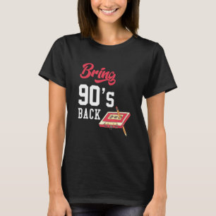 Breng 90 s terug  Retro Cassete stijl T-shirt