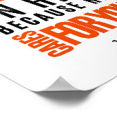 Breng al je angst op hem bijbel vers poster (Hoek)