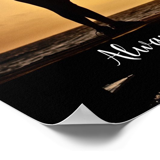 Breng altijd uw eigen Motivatie Poster met zonnesc (Hoek)