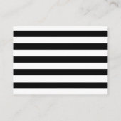 Breng boek Baby behuizing chique zwart witte strep Informatiekaartje (Achterkant)