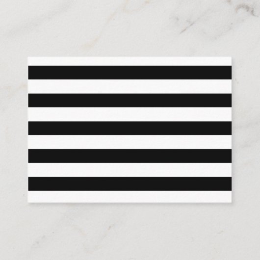 Breng boek Baby behuizing chique zwart witte strep Informatiekaartje (Achterkant)