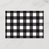 Breng boek Baby shower behuizing zwart wit plakken Visitekaartje (Achterkant)