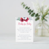 Breng Boek voor Baby shower insert kaart (Staand voorkant)