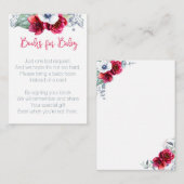 Breng Boek voor Baby shower insert kaart (Voorkant / Achterkant)