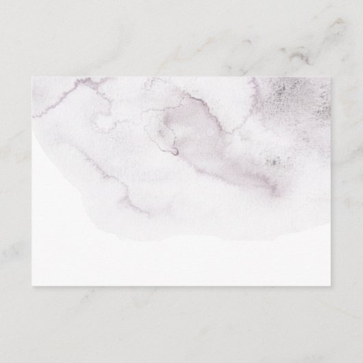 Breng boek voor baby verzoek. Waterverf paarse Informatiekaartje (Achterkant)