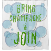 Breng Champagne en voeg toe Douchegordijn (Voorkant)