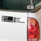 Breng Clarkson 2 terug voor 1 Bumpersticker (Op Truck)