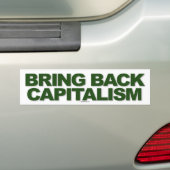 Breng de achterste sticker van het kapitalisme (Op auto)
