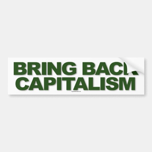 Breng de achterste sticker van het kapitalisme (Voorkant)