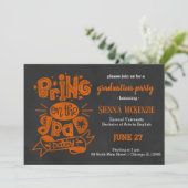 Breng de afstudeerder partij op - Oranje Kaart (Staand voorkant)