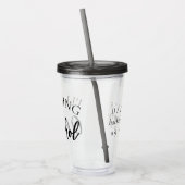 Breng de alcohol | Chic Bachelorette Girls Night Acryl Drinkbeker (Links)