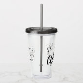 Breng de alcohol | Chic Bachelorette Girls Night Acryl Drinkbeker (Rechts)