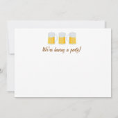 Breng de Bierfest Party Nodig Kaart (Achterkant)